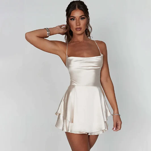 Hailey - Backless Satin Dress™